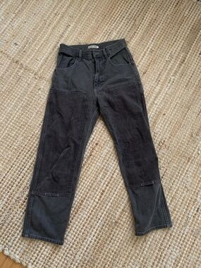 rudy jude adult utility jeans size 2 charcoal